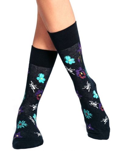 Дамски чорапи Crazy Sox - Цветя, размер 35-39 - 2