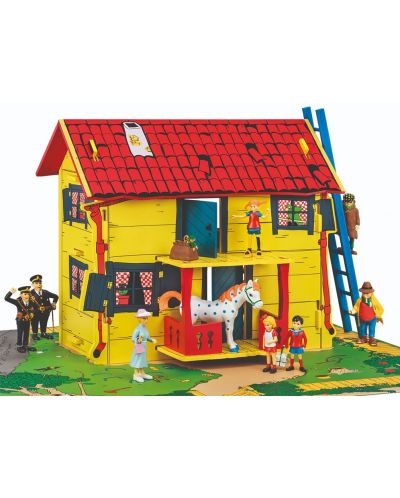Дървена играчка Pippi - Къщата на Пипи Дългото Чорапче, Вила Вилекула - 2