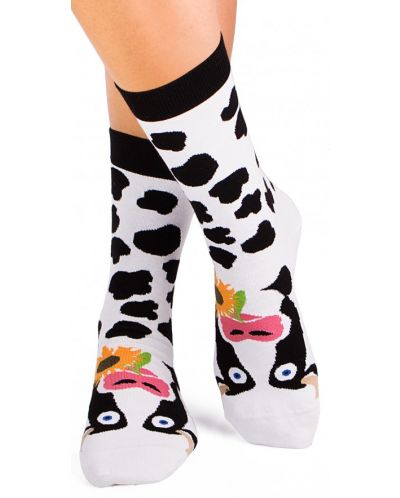 Дамски чорапи Pirin Hill - Farm Cow, размер 35-38, бели - 2