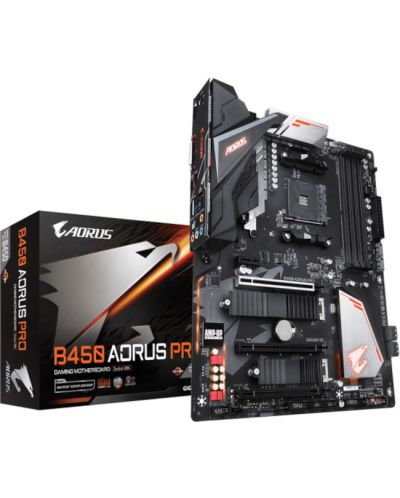 Дънна платка Gigabyte - Aorus B450 Pro, AM4