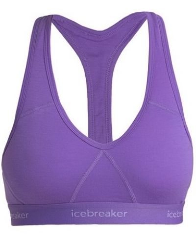 Дамско спортно бюстие Icebreaker - Merino Sprite Racerback , лилаво - 1