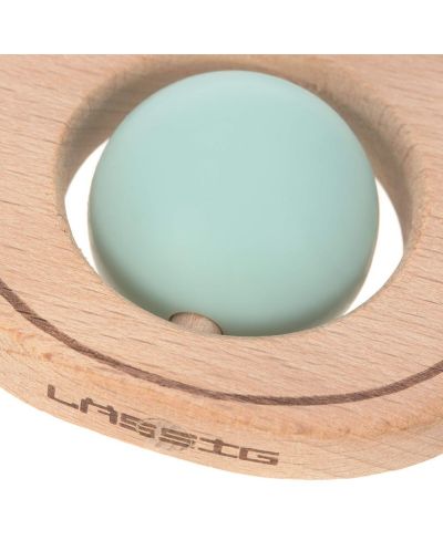 Дървена гризалка Lassig - Little Chums Dog, синя - 3
