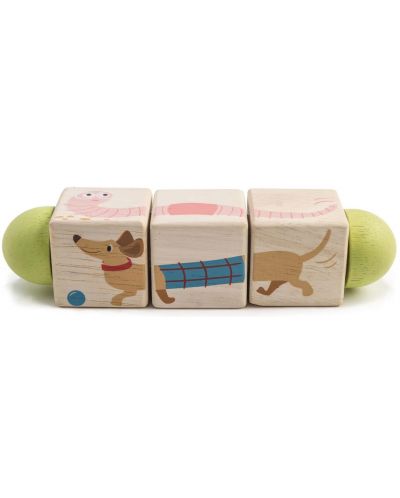 Дървена играчка Tender Leaf Toys - Въртящи се кубчета - 2