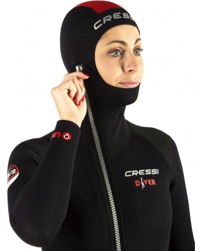 Дамски неопренов костюм Cressi - Diver, 5 mm , черен - 5