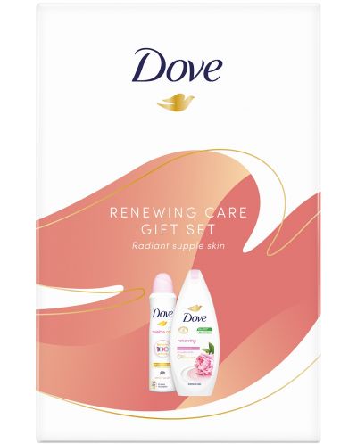 Dove Комплект - Дезодорант и душ гел, 150 + 250 ml - 1