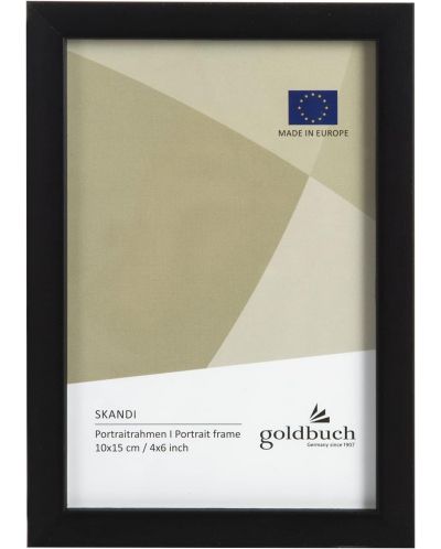 Дървена рамка за снимки Goldbuch - Черна, 10 x 15 cm - 1