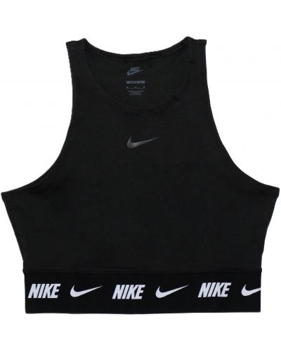 Дамски потник Nike - Sportswear Crop Tape Top, черен - 1