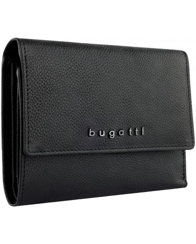 Дамски кожен портфейл Bugatti Bella - Flip, RFID защита, черен - 2