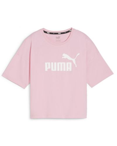 Дамска тениска Puma - Essentials Logo Cropped Tee ,  розова - 1