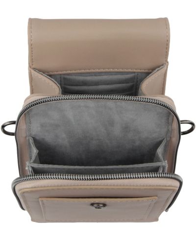 Дамска чанта през рамо Bugatti Almata – пясъчна, еко кожа - 3