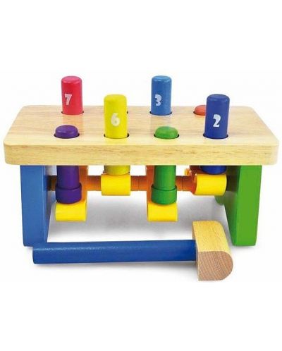 Дървена маса с чукче Acool Toy - 1