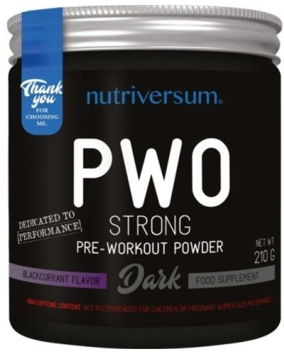 Dark PWO Strong, касис, 210 g, Nutriversum - 1