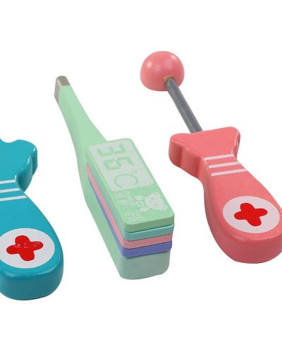 Дървен комплект Smart Baby - Медицински принадлежности в чанта от плат - 4