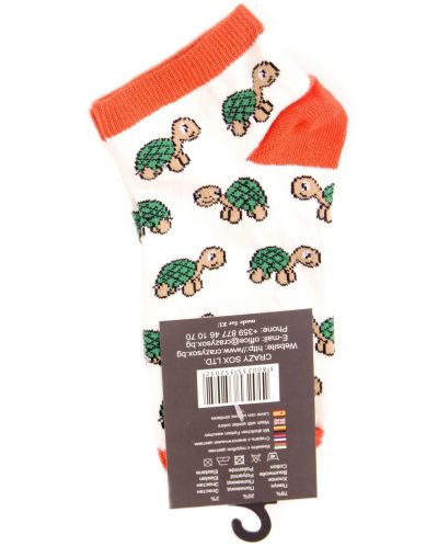 Дамски чорапи Crazy Sox - Костенурки, размер 35-39 - 2