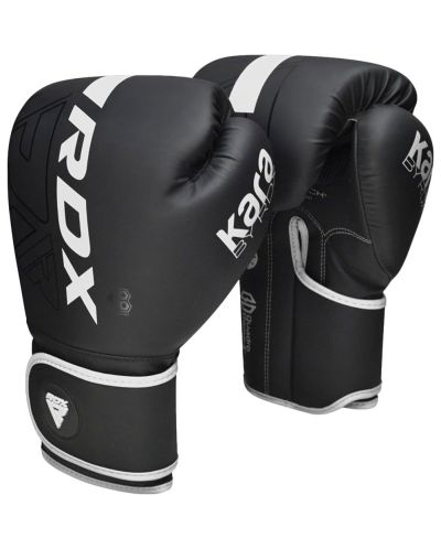 Дамски боксови ръкавици RDX - F6, 12 oz, черни/бели - 3