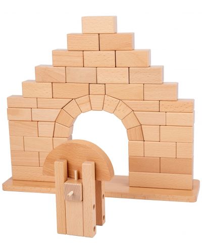 Дървен игрален комплект Smart Baby - Римска арка - 2