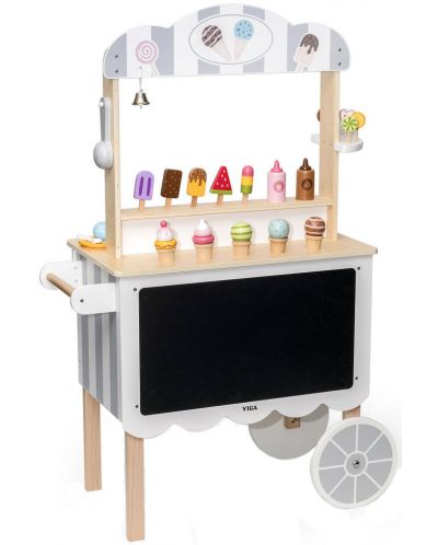 Дървен магазин за сладолед на колела Viga - 1