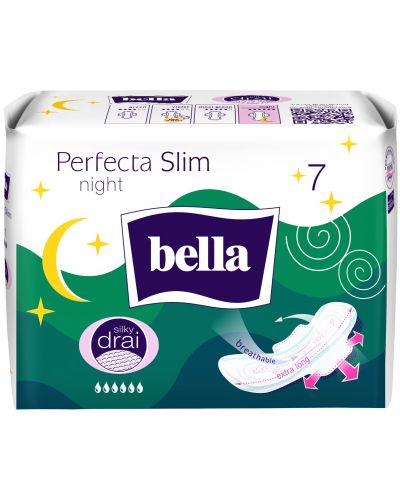 Bella Perfecta Дамски нощни превръзки, Коприна, 7 броя - 1