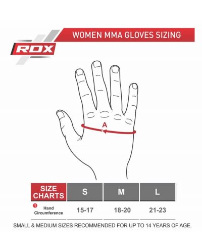 Дамски MMA ръкавици RDX - F12 , розови/черни - 7