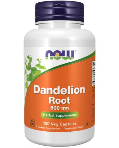 Dandelion Root, 500 mg, 100 капсули, Now - 1