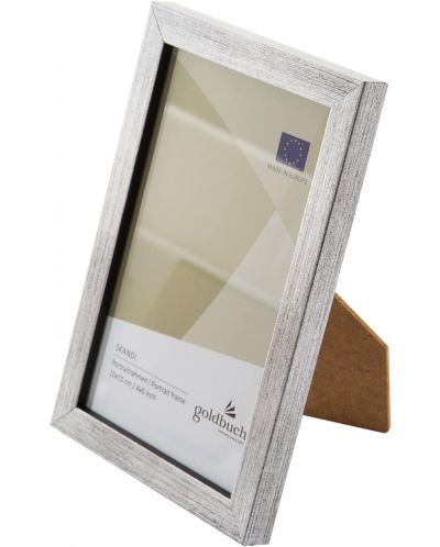 Дървена рамка за снимки Goldbuch - Сребриста, 10 x 15 cm - 2