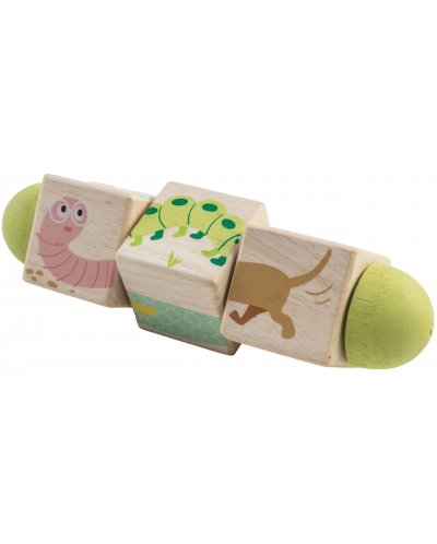 Дървена играчка Tender Leaf Toys - Въртящи се кубчета - 1