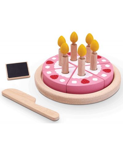 Дървена играчка PlanToys - Торта за рожден ден - 1