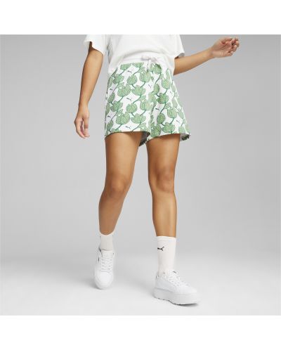 Дамски къси панталони Puma - ESS+ Blossom 5" , зелени - 3