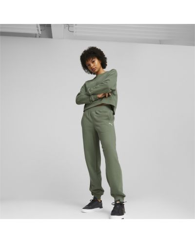 Дамски спортен екип Puma - Loungewear Suit , тъмнозелен - 4