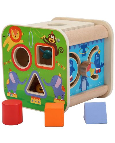Образователна играчка Lucy&Leo - Дидактически куб, цирк - 3
