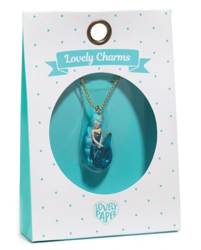 Колие Djeco Lovely Charms - Mermaid, 3.5 cm - 1