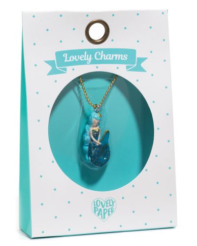 Колие Djeco Lovely Charms - Mermaid, 3.5 cm
