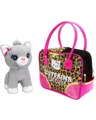 Детска играчка Cutekins - Коте с чанта Catoure - 1