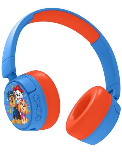 Детски слушалки OTL Technologies - Paw Patrol, безжични, сини/оранжеви - 3