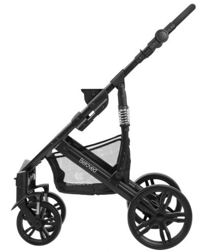 Детска количка 3 в 1 KikkaBoo Beloved - Светлорозова, с кош за количка и столче за кола - 10