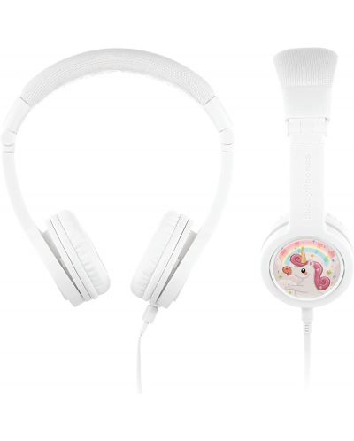 Детски слушалки с микрофон BuddyPhones - Explore+, бели - 3