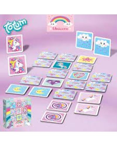 Детска игра Totum - Мемори, Еднорог - 3