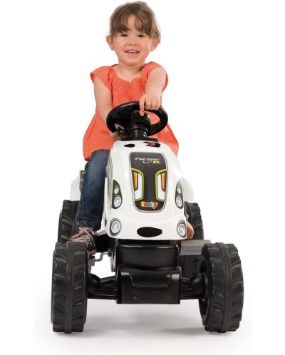 Детски трактор с педали Smoby - Farmer XL, бял - 5