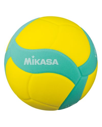 Детска волейболна топка Mikasa - VS220W, размер 5, жълта/зелена - 1