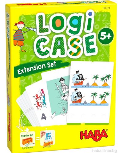 Детски карти за игра Haba Logicase - Пирати, допълнение - 1