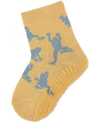 Детски чорапи със силиконова подметка Sterntaler - С хамелеон, 23/24 размер, 2-3 години, 2 чифта - 2
