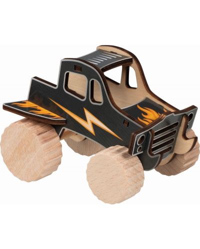 Игрален комплект Goki - Направи си сам количка Monster Truck - 1