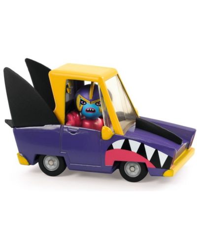 Детска играчка Djeco Crazy Motors - Количка акула - 2