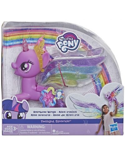 Детска играчка Hasbro My Little Pony - Twilight Sparkle, с цветни крила - 1