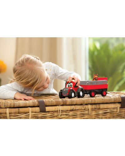 Детска играчка Simba Toys ABC - Трактор с ремарке и конче, със звук и светлина - 3