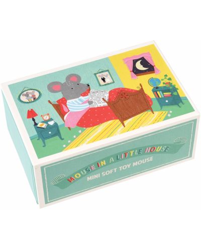 Детска мека играчка Rex London - Мишка в малка къща - 4