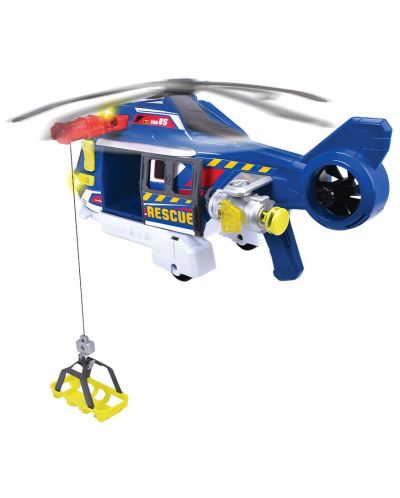 Детска играчка Dickie Toys - Спасителен хеликоптер, със звуци и светлини - 4