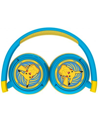 Детски слушалки OTL Technologies - Pokemon Pickachu, безжични, сини/жълти - 4
