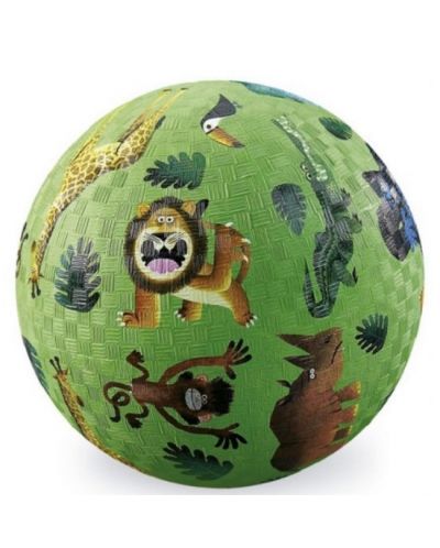 Детска топка за игра Crocodile Creek - Диви животни, 18 cm - 1