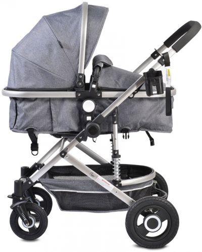 Детска комбинирана количка Moni - Ciara, сива - 3